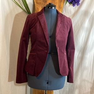 Calvin Klein throwback corduroy maroon Blazer. M